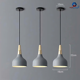 Mua Đèn treo bàn ăn đui gỗ SuperVilighting trang trí trần bếp khòng khách phòng ngủ phong cách hiện đại