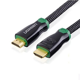 Cáp tín hiệu HDMI vỏ bọc kim loại hỗ trợ 3D 4K2K dài 5M màu đen UGREEN HD10294HD126 Hàng chính hãng