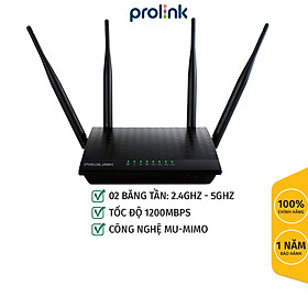Mua Thiết bị phát sóng không dây AC1200 AP/ROUTER/ REPEATER Prolink PRC3801 - Router Wireless  PROLINK PRC3801 - hàng chính hãng