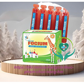 ￼Siro Canxi nano focium  Hộp 20 ống - Bổ sung canxi giúp trẻ cao lớn, Lisse