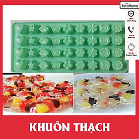 Mua Khay Làm Đá Nhựa Dùng Làm Khuôn Thạch Rau Câu Socola Đá Kẹo Dẻo Nhiều Hình Giao Màu Ngẫu Nhiên