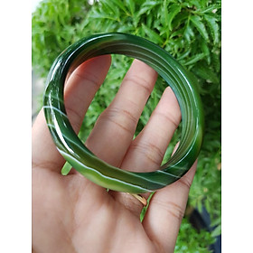 Vòng mã não vân xanh, hàng đẹp, size 56-58mm