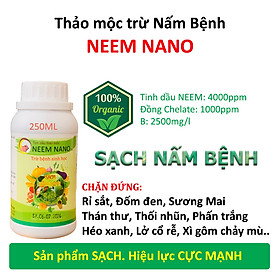 Mua VƯỜN SINH THÁI - Thuốc trừ nấm bệnh sinh học neem nano. Quét sạch thán thư  rỉ sắt  thối nhũn  đốm đen  héo xanh  phấn trắng. 100% Thiên Nhiên