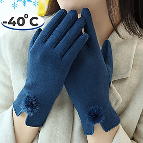 Găng Tay Len Nhật Bản Cảm Ứng Điện Thoại Chất Len Cashmere Cao Cấp Dành Cho Nữ - Găng Tay Giữ Ấm Xịn G6