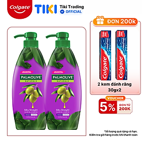 Bộ 2 Dầu gội xả 2in1 Palmolive thiên nhiên 600ml