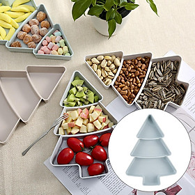 3 Grids Snacks Platter Serving Tray Snacks Appetizers Nut Storage Tray