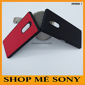 Ốp lưng cứng sần viền dẻo cho Sony Xperia 1