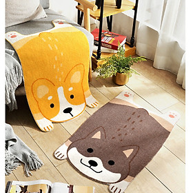 Mua Thảm chùi chân lấy cát hình chú chó lười size lớn 45x75