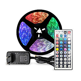 Cuộn Đèn LED Trang Trí Quấn Cây RGB Siêu Sáng, Dài 5M Kèm Remote 44 Phím