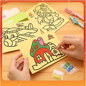 Mua Combo 5 Tranh Cát Tô Màu 3D 11,5X8,5Cm - Đồ Chơi Tranh Cát Vẽ Màu Nhiều  Chủ Đề Cho Bé Yêu Thỏa Sức Sáng Tạo | Tiki