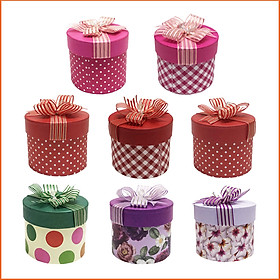 Hộp quà Tròn (thấp)T004 - 9,5 x 8 cm - Giao màu ngẫu nhiên