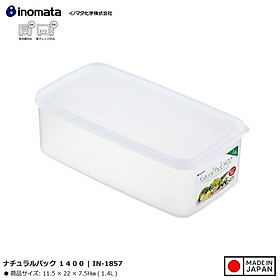 Hộp thực phẩm Inomata Natural Pack 1400ml - Hàng Nội Địa Nhật Bản