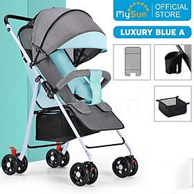 Đã ẩn Xe đẩy nằm ngồi gấp gọn cho em bé sơ sinh 1 2 3 4 tuổi Luxury MySun