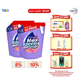 Combo 2 Túi Nước Giặt Xả Maxkleen Hương Hoa Nắng (3.8kg/túi)