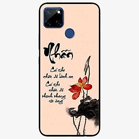 Ốp lưng dành cho Realme C11 - C12 - C15 - mẫu Thư Pháp Nhẫn Nền Hồng