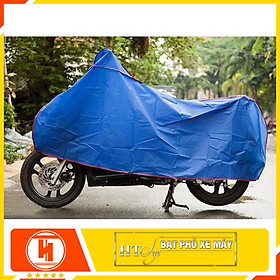 Bạt phủ xe máy chống nắng mưa - HT SYS - Màu Xanh - Chất liệu Polyeste cao cấp