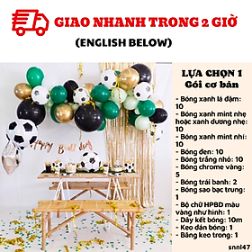 Hình ảnh Bộ bong bóng trang trí sinh nhật chủ đề bóng đá football theme balloon set SNNL47