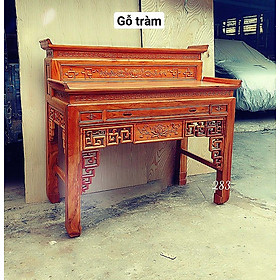 Bàn thờ 2 tầng - án gian thờ 2 tầng mẫu triện sen