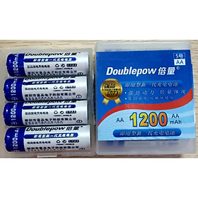 Hộp 4 Pin Sạc- Pin tiểu AA 1200mah Doublepow- Dung lượng thực- SẢN PHẨM CHÍNH HÃNG