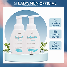 [COMBO 2 CHAI 250ML] Bọt rửa phụ khoa phụ nữ Ladysofts Premium Laclé 250ml hỗ trợ dưỡng ẩm, làm sạch, mùi thơm - Lady & Men VN