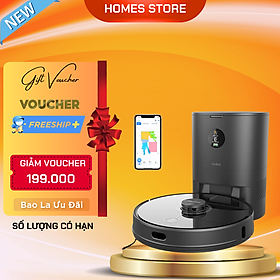 Mua Robot Hút Bụi Lau Nhà Neabot N2 -Black Tự Đổ Rác - Thương Hiệu Mỹ - Trợ Lý Nói Tiếng Việt Lực Hút 2700 Pa Lưu 30 Bản Đồ Pin 5200 mAh Công Suất 50W - Hàng Chính Hãng