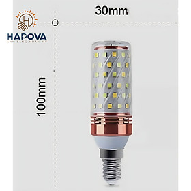 Mua Bóng đèn led 3 Chế độ màu Trắng  Vàng  Trung tính 12W Đui E27  E14 HAPOVA MONA 3612