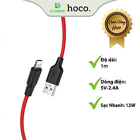 Mua Dây Cáp Sạc HOCO X21 Plus  Dành Cho IP 12 Pro Max XR XS 11 SE  Hỗ Trợ Sạc Nhanh Lên Tới 12W  Truyền Tải Dữ Liệu Tốt - Hàng Chính Hãng