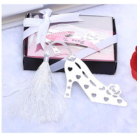 Bookmark Đánh Dấu Sách Kim Loại Kèm Dây Tua - Chiếc Hài