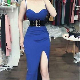 Đầm body xẻ tà cúp quả ngực sexy