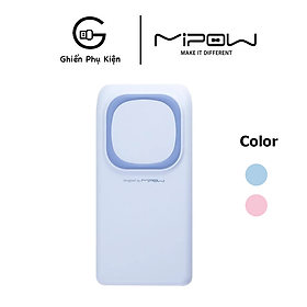 Mua Sạc Dự Phòng Kiêm Sạc Không Dây MIPOW Power Cube 20000 PD 18W  QI 10W WIRELESS CHARGE - Hàng Chính Hãng