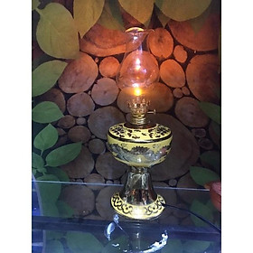 Mua Đèn dầu thờ điện Kim Sa size trung cao 25cm