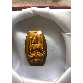 MẶT BẤT ĐỘNG MINH VƯƠNG PHỐI VÒNG TAY ĐỘ MỆNH NAM NỮ tuổi DẬU mệnh KIM THỔ THUỶ dài 36mm đk 23mm