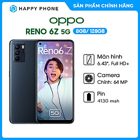 Điện Thoại Oppo Reno 6Z 5G (8GB/128G) - Hàng Chính Hãng - Đã kích hoạt bảo hành điện tử