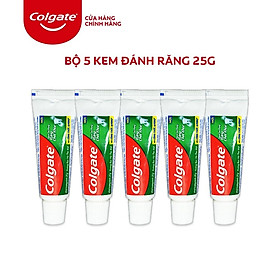 Bộ 5 Kem đánh răng Colgate ngừa sâu răng răng chắc khỏe 25g/tuýp