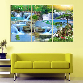 Tranh treo tường 3D-7 bộ 3 tấm