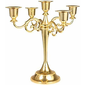 Não 5 Metal Candlesticks Đám cưới Châu Âu Món quà Giáng sinh bằng vàng