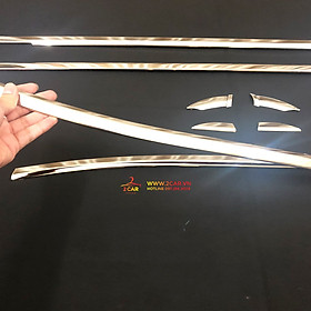 Nẹp viền chân kính, cong kính xe Vinfast Fadil 2019 - 2023 hàng Inox cao cấp