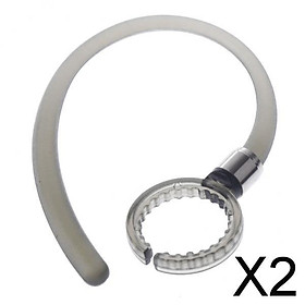 2xEar Hooks Loop Clip for iPhone Samsung Motorola Bluetooth Headset 11mm A Black