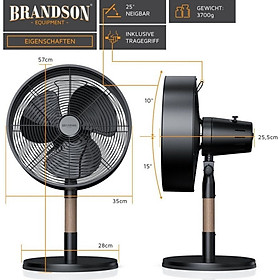 Mua Quạt bàn Brandson Thân Gỗ Hàng chính hãng
