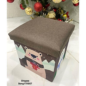 Mua Ghế Đôn Kiêm Hộp Đựng Đồ (2 in 1) Chất Vải Oxford 600D Cao Cấp Kích Thước 39x39xcao 40cm