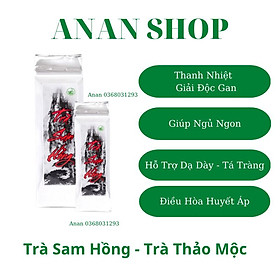 Trà Sam Hồng 200G - Trà Thảo Mộc Sam Hồng , Thanh Nhiệt, Điều Hòa Huyết Áp - Giảm Căng Thẳng Giúp Ngủ Ngon