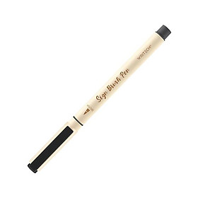 Bút Lông Brush Sign Pen 1 mm - Luyện Calligraphy - Thư Pháp - Writech W827 - Black