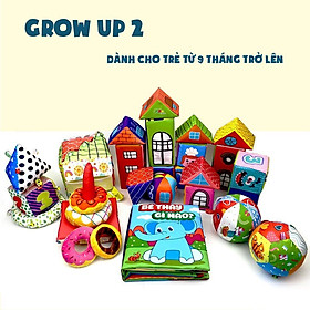 Đồ chơi cho bé PiPoVietnam - Combo Grow up 2 Đồ chơi rèn luyện kỹ năng và