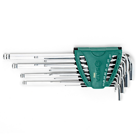 Mua Bộ lục giác đầu bi 12 cái tay dài SATA 09102 hệ inch