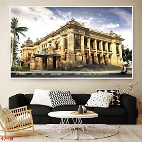 Mua Tranh Canvas Phong Cảnh Trang Trí Nội Thất - Tranh Góc Phố Hà Nội Xưa