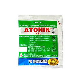 KÍCH THÍCH ATONIK - HỖ TRỢ SINH TRƯỞNG CÂY TRỒNG VÀ HOA KIỂNG - GÓI 10 ML - HỘP 10 GÓI - KÍCH THÍCH MẦM NGỦ - KÍCH THÍCH SINH TRƯỞNG CÂY TRỒNG