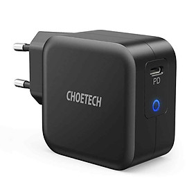 Adapter củ cóc sạc nhanh 61W PD Type-C hiệu CHOETECH Q6006 cho điện thoại / iPad / Macbook Sạc nhanh chuẩn PD 3.0, Công nghệ GAN, Smart LED báo sạc - Hàng chính hãng