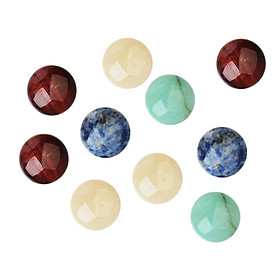 10 Pieces Round Jewelry Making Gemstone Cabochon Stone 8mm DIY Charms Personalized Gemstone Handcraft Beads Smooth Surface