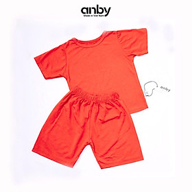 Quần áo trẻ em ANBY bộ cho bé từ 1 đến 8 tuổi cộc tay cổ tròn thun lạnh