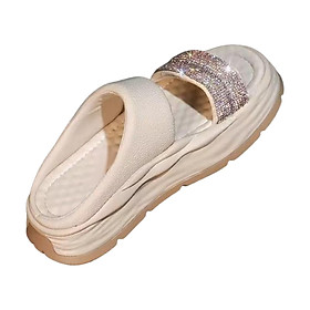 Women Sandals Platform Lightweight House Slippers Floor Slides Shoes Pool Beach Sandals Flat Slippers for Traveling Bathroom Outdoor Camping